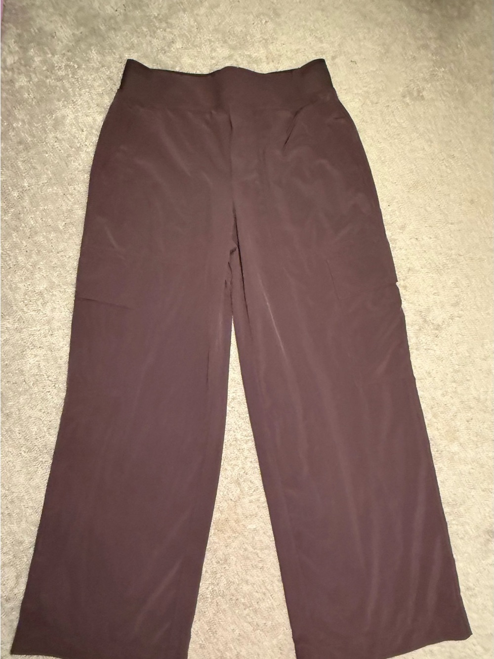 Athleta Wide-Leg Pull-On Pants in Dark Brown